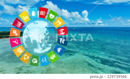 地球環境イメージ　SDGs　サステナブル 129739566