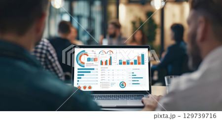Business data dashboard provide business intelligence analytic brisk 129739716