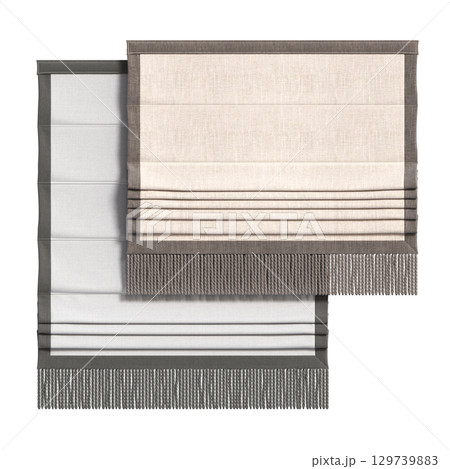 curtain isolated on a transparent background, interior decorations, 3D illustration, cg render curtain isolated on a transparent background, interior decorations, 3D illustration, cg render 129739883