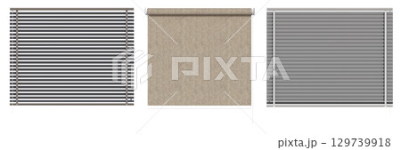 curtain isolated on a transparent background, interior decorations, 3D illustration, cg render curtain isolated on a transparent background, interior decorations, 3D illustration, cg render 129739918