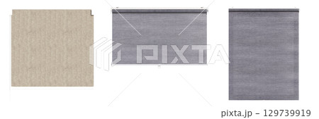 curtain isolated on a transparent background, interior decorations, 3D illustration, cg render curtain isolated on a transparent background, interior decorations, 3D illustration, cg render 129739919