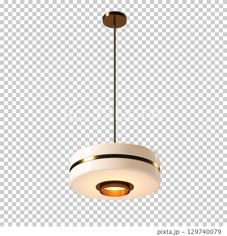 chandelier on the ceiling isolated on transparent background, hanging lamp, pendant light, 3D illustration, cg render chandelier on the ceiling isolated on transparent background, hanging lamp, pendant light, 3D illustration, cg render 129740079