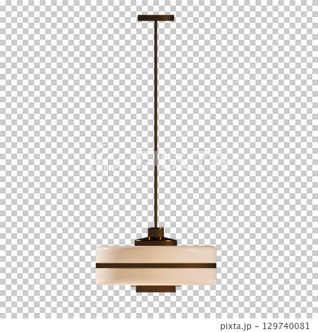 chandelier on the ceiling isolated on transparent background, hanging lamp, pendant light, 3D illustration, cg render chandelier on the ceiling isolated on transparent background, hanging lamp, pendant light, 3D illustration, cg render 129740081