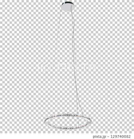 chandelier on the ceiling isolated on transparent background, hanging lamp, pendant light, 3D illustration, cg render chandelier on the ceiling isolated on transparent background, hanging lamp, pendant light, 3D illustration, cg render 129740082