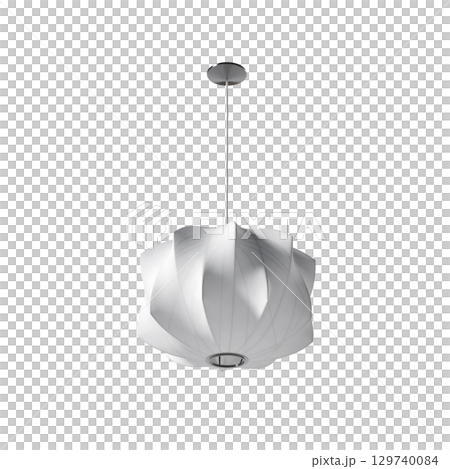 chandelier on the ceiling isolated on transparent background, hanging lamp, pendant light, 3D illustration, cg render chandelier on the ceiling isolated on transparent background, hanging lamp, pendant light, 3D illustration, cg render 129740084