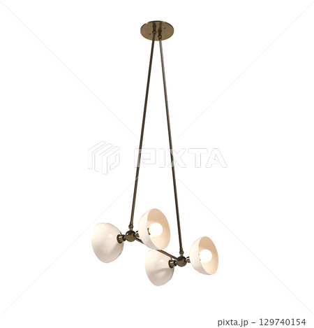 chandelier on the ceiling isolated on transparent background, hanging lamp, pendant light, 3D illustration, cg render chandelier on the ceiling isolated on transparent background, hanging lamp, pendant light, 3D illustration, cg render 129740154