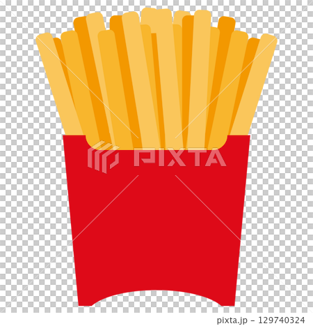フライドポテトのイラスト フライドポテトのイラスト 129740324