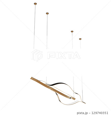 chandelier on the ceiling isolated on transparent background, hanging lamp, pendant light, 3D illustration, cg render chandelier on the ceiling isolated on transparent background, hanging lamp, pendant light, 3D illustration, cg render 129740351