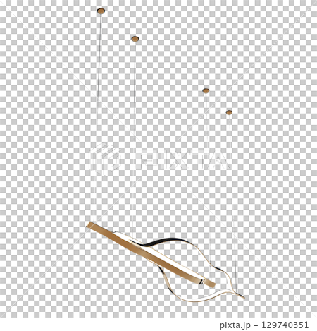 chandelier on the ceiling isolated on transparent background, hanging lamp, pendant light, 3D illustration, cg render chandelier on the ceiling isolated on transparent background, hanging lamp, pendant light, 3D illustration, cg render 129740351