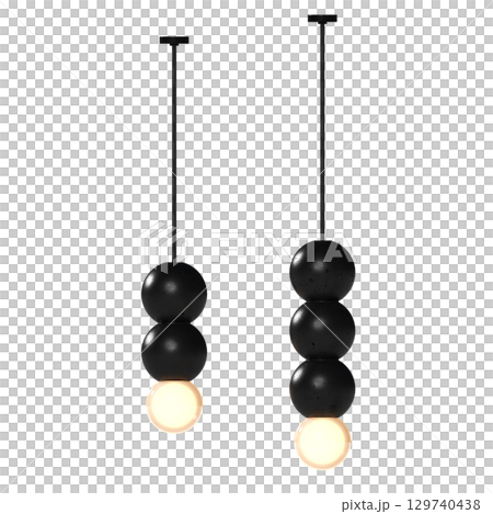 chandelier on the ceiling isolated on transparent background, hanging lamp, pendant light, 3D illustration, cg render chandelier on the ceiling isolated on transparent background, hanging lamp, pendant light, 3D illustration, cg render 129740438