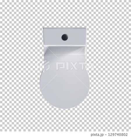 Lavatory pan isolated on a transparent background, bidet, 3D illustration, and CG render Lavatory pan isolated on a transparent background, bidet, 3D illustration, and CG render 129740802