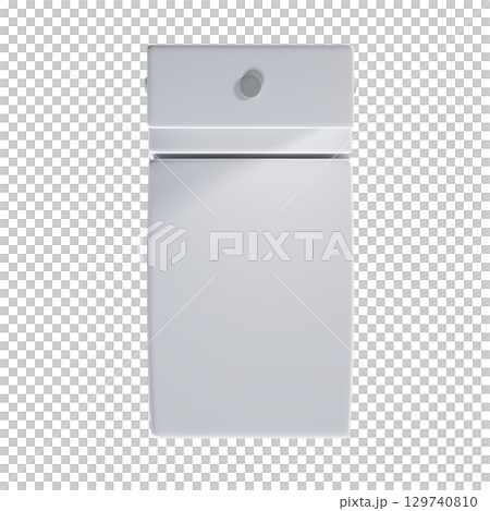 Lavatory pan isolated on a transparent background, bidet, 3D illustration, and CG render 129740810