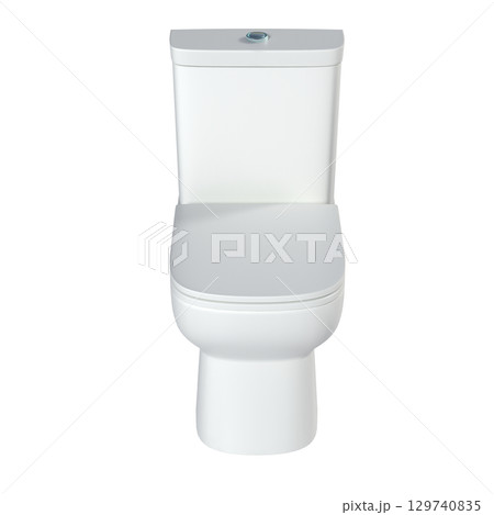 Lavatory pan isolated on a transparent background, bidet, 3D illustration, and CG render Lavatory pan isolated on a transparent background, bidet, 3D illustration, and CG render 129740835