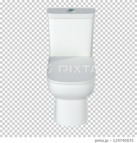 Lavatory pan isolated on a transparent background, bidet, 3D illustration, and CG render Lavatory pan isolated on a transparent background, bidet, 3D illustration, and CG render 129740835
