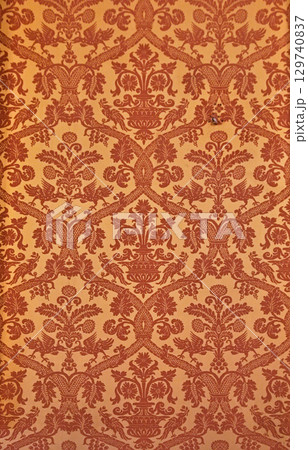 Textile wallpaper in Chambord castle Textile wallpaper in Chambord castle 129740837