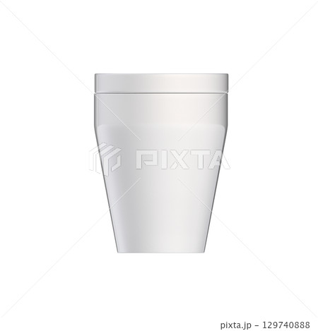 Lavatory pan isolated on a transparent background, bidet, 3D illustration, and CG render 129740888