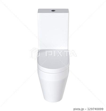Lavatory pan isolated on a transparent background, bidet, 3D illustration, and CG render Lavatory pan isolated on a transparent background, bidet, 3D illustration, and CG render 129740899