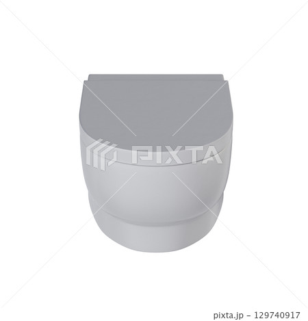 Lavatory pan isolated on a transparent background, bidet, 3D illustration, and CG render Lavatory pan isolated on a transparent background, bidet, 3D illustration, and CG render 129740917