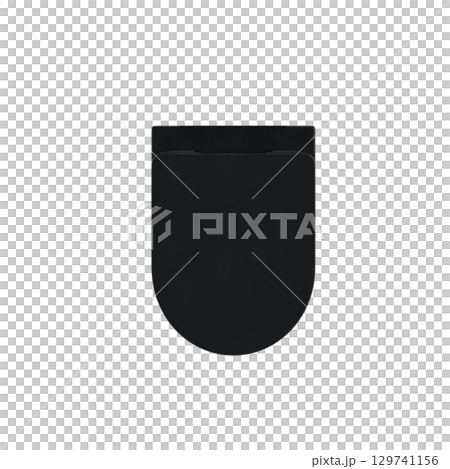 Lavatory pan isolated on a transparent background, bidet, 3D illustration, and CG render 129741156