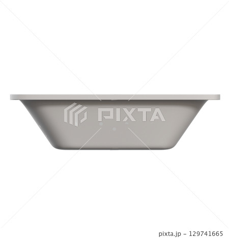 bathtub isolated on a transparent background, 3D illustration, and a CG render bathtub isolated on a transparent background, 3D illustration, and a CG render 129741665