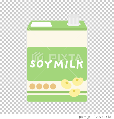 紙盒裡的豆漿插畫 129742318