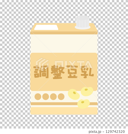 紙盒中豆漿的示意圖 129742320