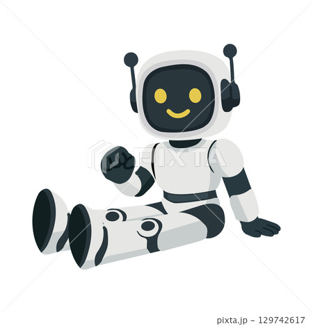 Robot Character Illustration cartoon style Robot Character Illustration cartoon style 129742617