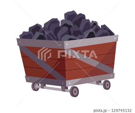 Mining element. Game mining props icon. Assets item in cartoon style, object for ui or level design. Treasure mining. Vector illustration Mining element. Game mining props icon. Assets item in cartoon style, object for ui or level design. Treasure mining. Vector illustration 129743132