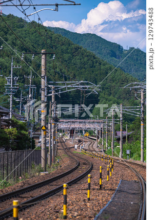 JR奈良井駅付近の風景 129743488