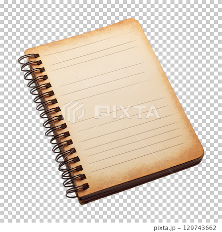 Vintage Spiral Notebook Blank Pages Rustic...のイラスト素材 [129743662] - PIXTA