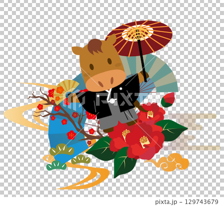 2026年馬年賀年卡 129743679