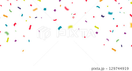 confetti background Stunning colors that zigzag down for the celebration. Festive decoration vector illustration confetti background Stunning colors that zigzag down for the celebration. Festive decoration vector illustration 129744919