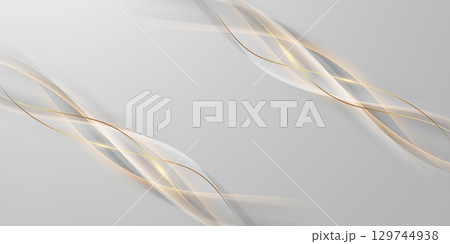 White abstract background with luxury vector illustration. White abstract background with luxury vector illustration. 129744938
