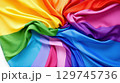 Lgbt rainbow color wave flag background. 129745736