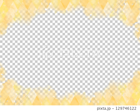 用水彩畫出的美麗金色框架背景圖 129746122