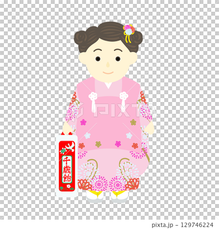 Shichi-Go-San _ Girl in kimono 129746224