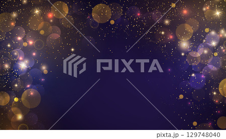 Shiny Festive Background. Abstract Gold Glitter Background. Bokeh and Confetti Design Element for Merry Christmas and Happy New Year Banner, Poster, Website Congratulations. Holiday Party BG. Shiny Festive Background. Abstract Gold Glitter Background. Bokeh and Confetti Design Element for Merry Christmas and Happy New Year Banner, Poster, Website Congratulations. Holiday Party BG. 129748040