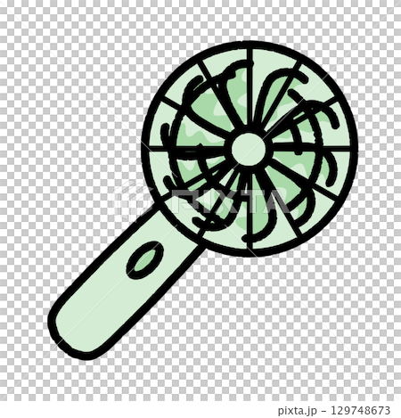 旋轉手持風扇，祖母綠顏色 129748673