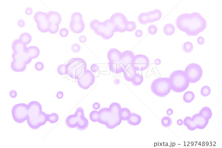 水彩スプラッタ液体パターン(紫) 水彩スプラッタ液体パターン(紫) 129748932