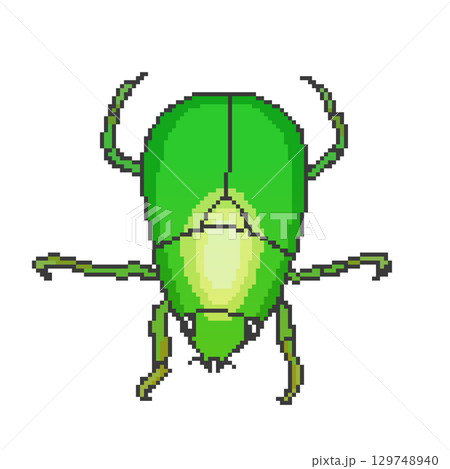 黄金虫_ドット絵 黄金虫_ドット絵 129748940