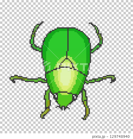 黄金虫_ドット絵 黄金虫_ドット絵 129748940