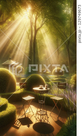 【スマホ壁紙用】自然に包まれた休息 129749673