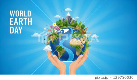 Celebrating World Earth Day with a focus on nature and environmental protection 129750030