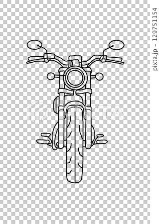 Large motorcycle, American motorcycle, silhouette, motorcycle Large motorcycle, American motorcycle, silhouette, motorcycle 129751154
