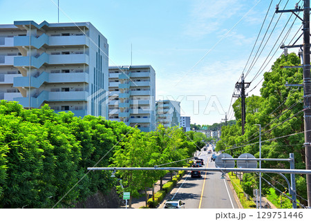 《愛知県》名古屋都市風景　マンションが建ち並ぶ天白区平針 129751446