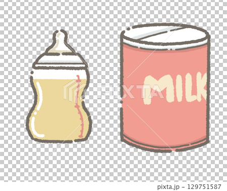 嬰兒牛奶插圖 129751587