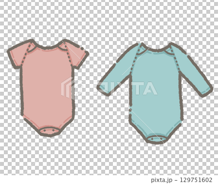 Baby romper illustration Baby romper illustration 129751602