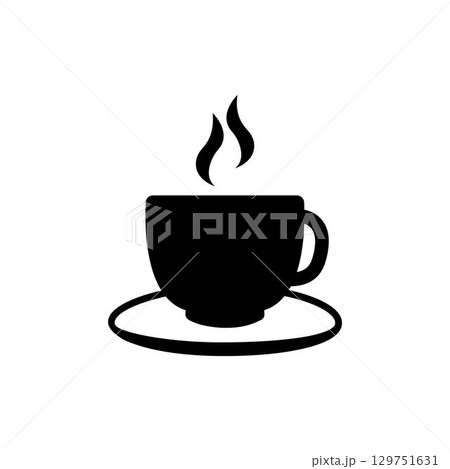 Coffee cup logo illustration design 129751631