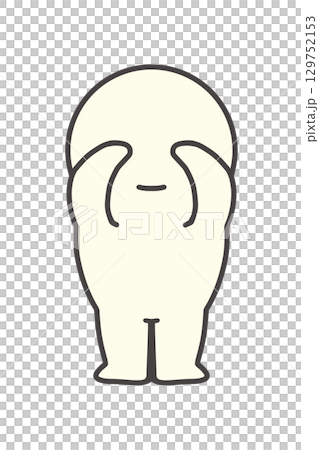 蒙住眼睛,看不見猴子,三隻猴子,簡單,人,圓臉,人物 蒙住眼睛,看不見猴子,三隻猴子,簡單,人,圓臉,人物 129752153