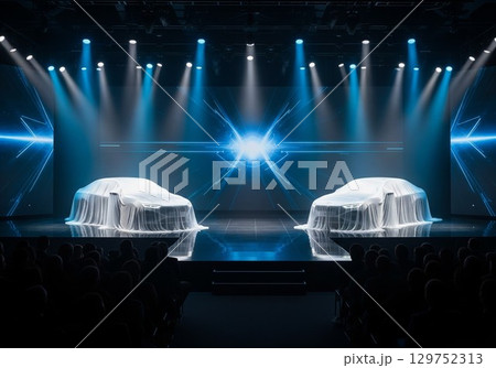 AI生成　ビジネスイメージ　新型車発表会 129752313